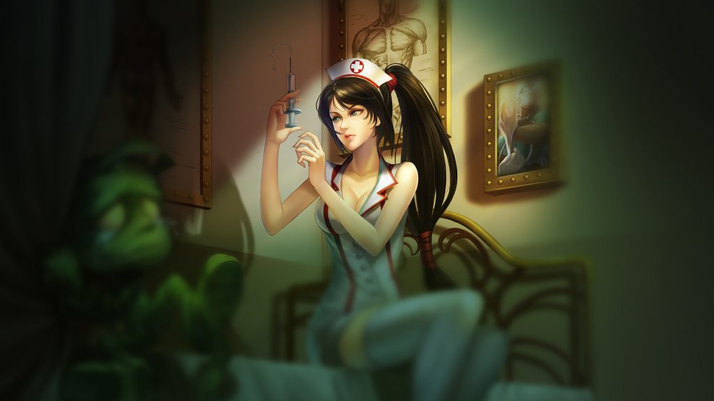 lol-阿卡丽akali-实习护士|高清壁纸|无水印